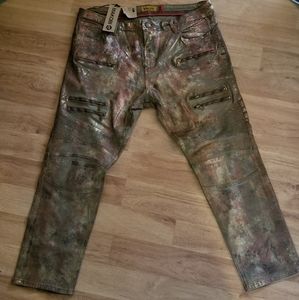 Makobi Metalic Distressed Jeans